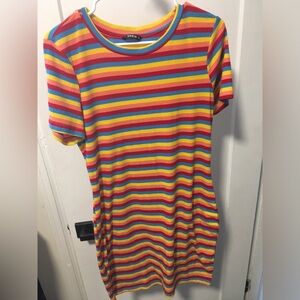 SHEIN Multicolor Striped Ribbed Top